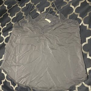 Gray Lace tank top